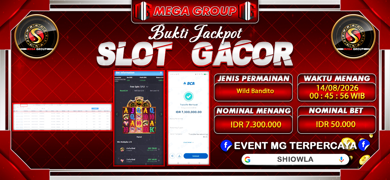 Bukti JP situs Shiowla hari Jumat, 14 Agustus 2026